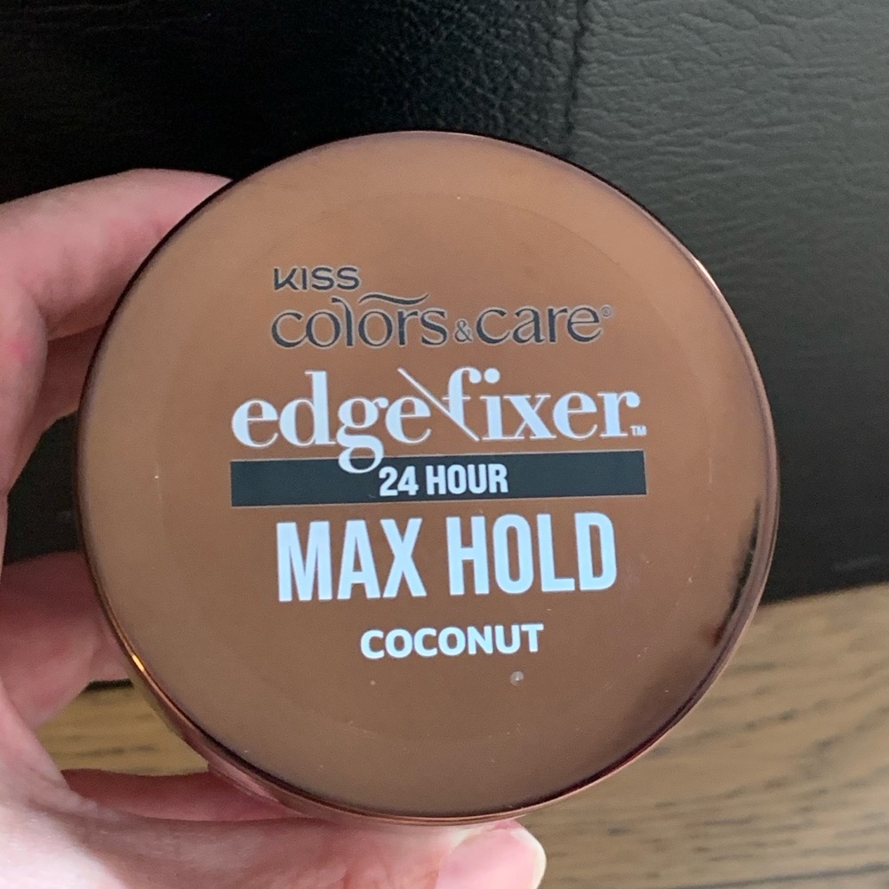 KISS COLORS & CARE Edge Fixer Gel, Maximum Hold, Coconut, 3.38 fl oz